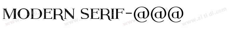 modern serif字体转换